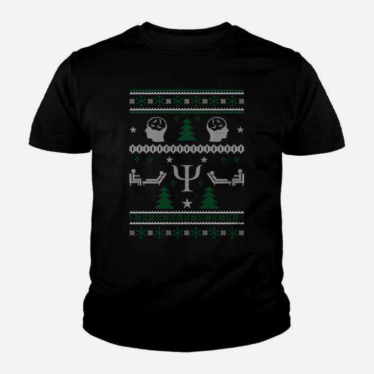 Psychologist Gift Ugly Christmas Sweater Xmas Sweatshirt Youth T-shirt