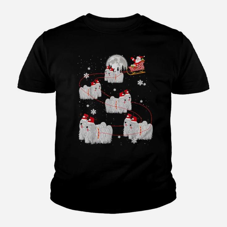Puli Reindeer Santa Xmas For Dog Youth T-shirt