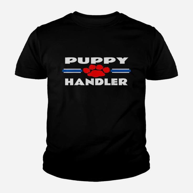 Puppy Handler Pup Play Leather Youth T-shirt