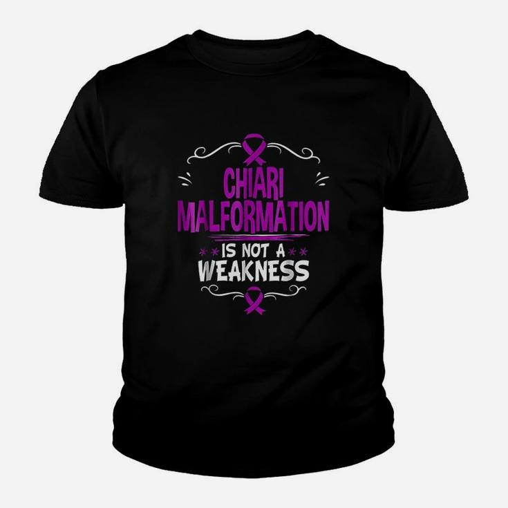 Purple Ribbon Chiari Malformation Is Not A Weakness Youth T-shirt