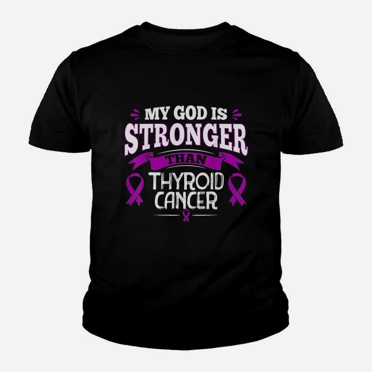 Purple Ribbon  Thyroid Survivor Youth T-shirt
