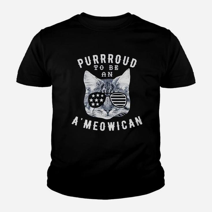 Purroud To Be An Ameowican Youth T-shirt
