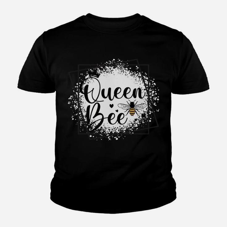 Queen Bee Sarcastic Funny Mother's Day Birthday Christmas Youth T-shirt