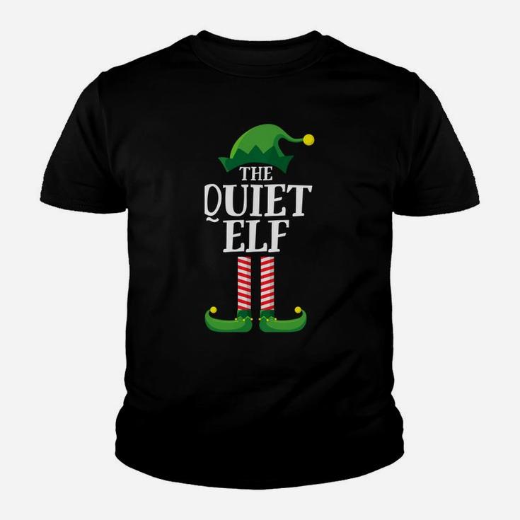 Quiet Elf Matching Family Group Christmas Party Pajama Youth T-shirt