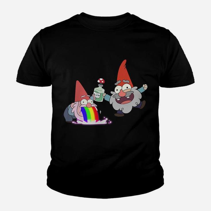 Rainbow Puking Party Gnome Gravity Inspired Big Dipper Falls Youth T-shirt