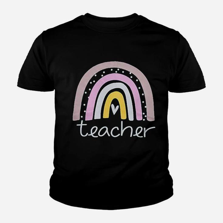 Rainbow Teacher Teacher Love Heart Cute Youth T-shirt