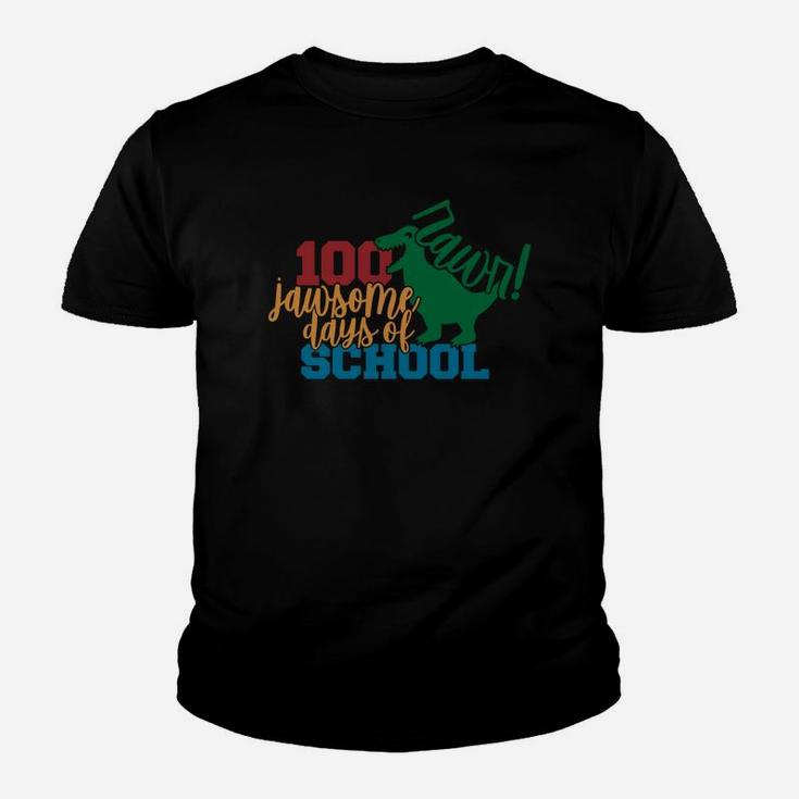 Rawr Dinosaur 100 Jawsome Days Of School Youth T-shirt