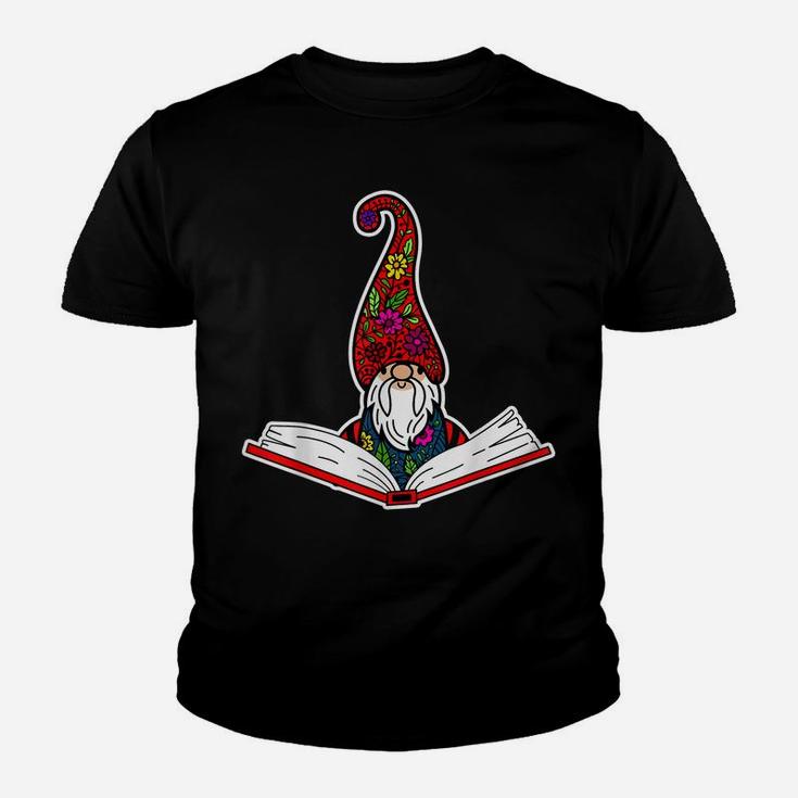 Reading Library Gnome Read Books Lover Reader Teacher Gift Youth T-shirt