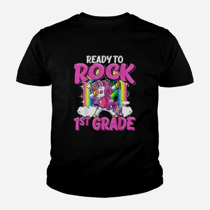 Ready To Rock 1St Grade Dabbing Unicorn Youth T-shirt