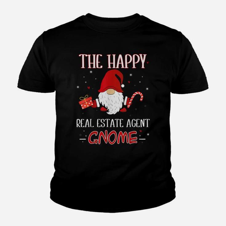 Real Estate Agent Christmas Gnome Costume Matching Family Youth T-shirt