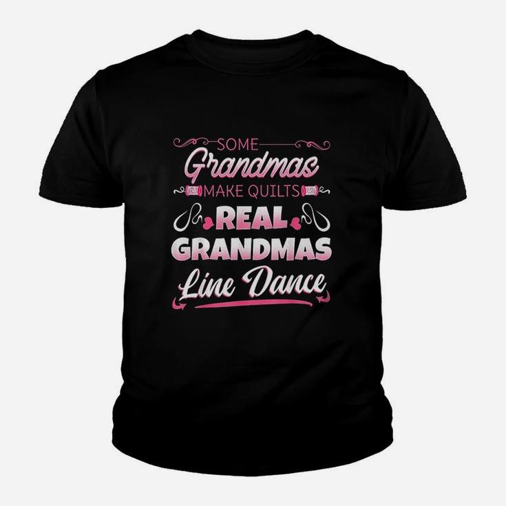 Real Grandmas Line Dance Sewing Dancing Grandmother Youth T-shirt