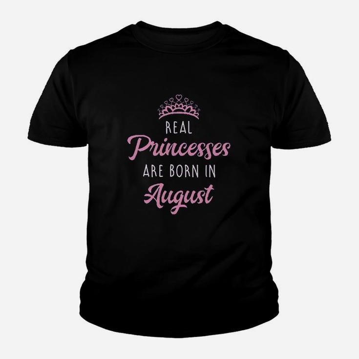 Real Princesses Are Born In August Birthday Youth T-shirt