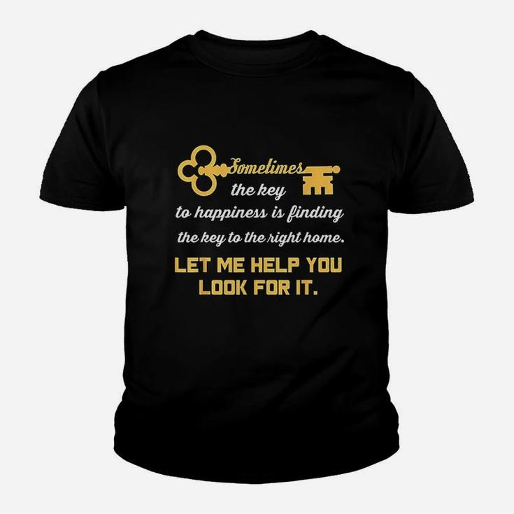 Realtor Funny Real Estate Property Agent House Seller Gift Youth T-shirt