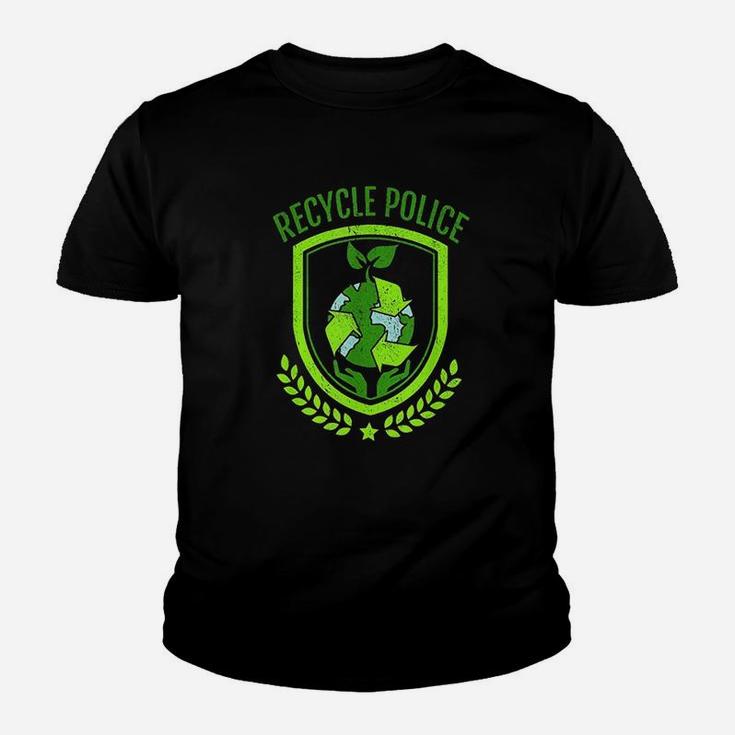Recycle Police Earth Day Environmental Recyclist Youth T-shirt