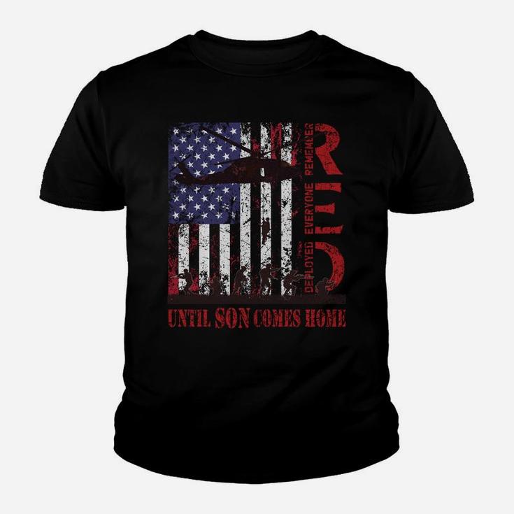 Red Friday For My Son Us Flag Army Military Deployed Veteran Youth T-shirt