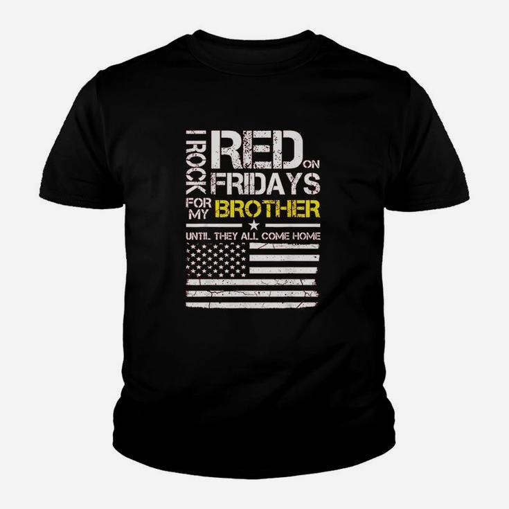 Red Friday Military Brother Gift Wear Red For My Brother Youth T-shirt