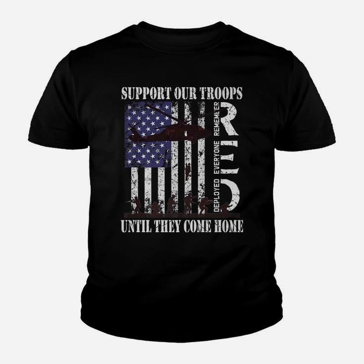 Red Friday Military Remember Everyone Deployed Us Flag Army Youth T-shirt