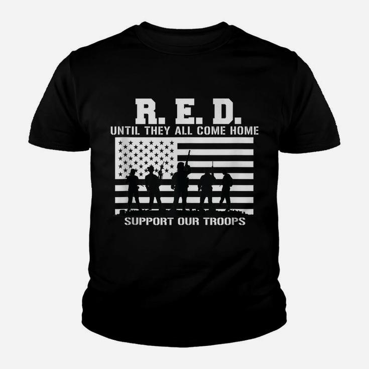 Red Friday Military Veteran Shirt As Youth T-shirt