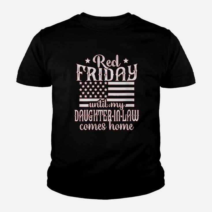 Red Friday Support Military Family Daughter In Law Youth T-shirt