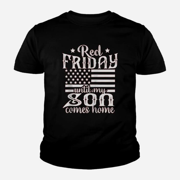 Red Friday Support Military Family Son Zip Youth T-shirt