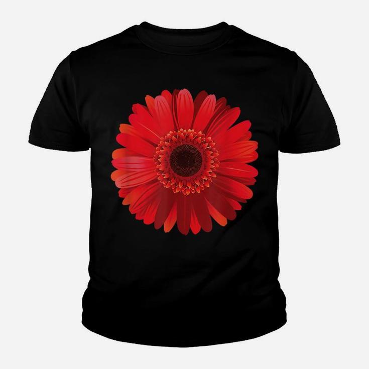 Red Gerbera Daisy Flower Youth T-shirt