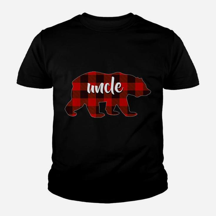 Red Plaid Uncle Buffalo Matching Family Pajama Christmas Youth T-shirt