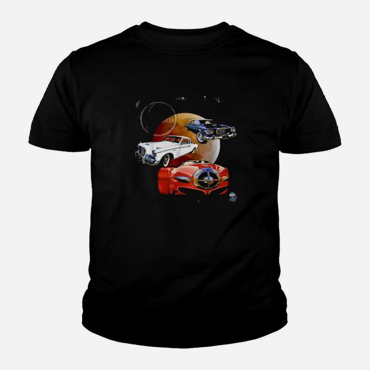 Red White  Cool Trio Of Classic Studebakers Youth T-shirt