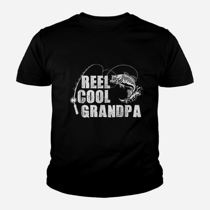 Reel Cool Grandpa Fishing Gift For Dad Or Grandpa Youth T-shirt