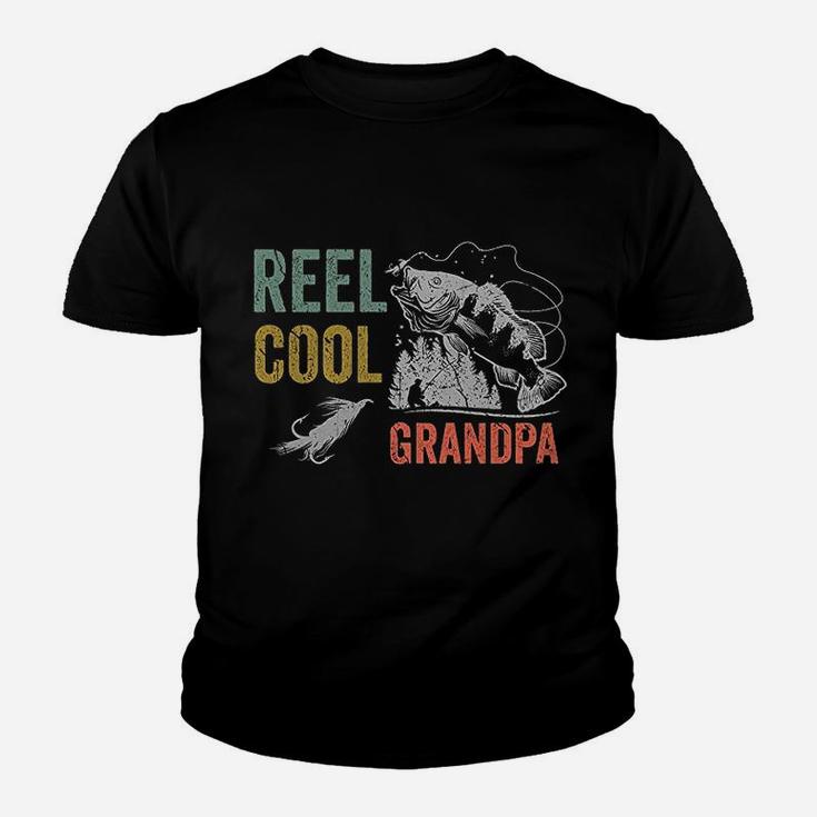Reel Cool Grandpa Fishing Gift Funny Youth T-shirt