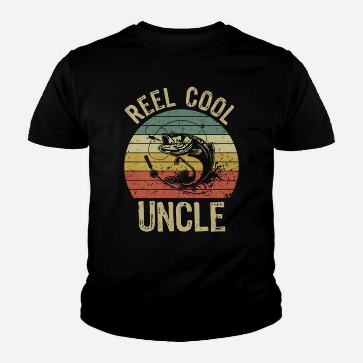 Reel Cool Uncle Fishing Gifts Men Fishing Lovers Retro Sweatshirt Youth T-shirt