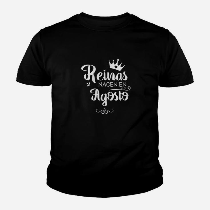 Reinas Nacen En Agosto Queens Are Born In August Youth T-shirt