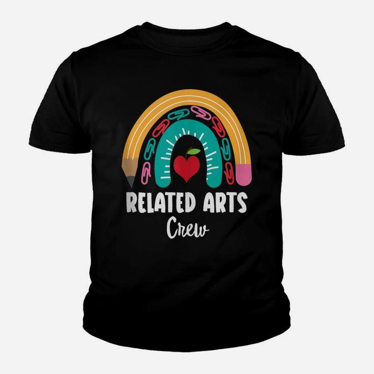 Related Arts Crew, Funny Boho Rainbow For Teachers Youth T-shirt
