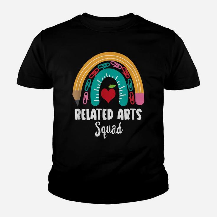 Related Arts Squad, Funny Boho Rainbow For Teachers Youth T-shirt