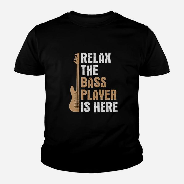 Relax Bass Player Is Here Music Youth T-shirt