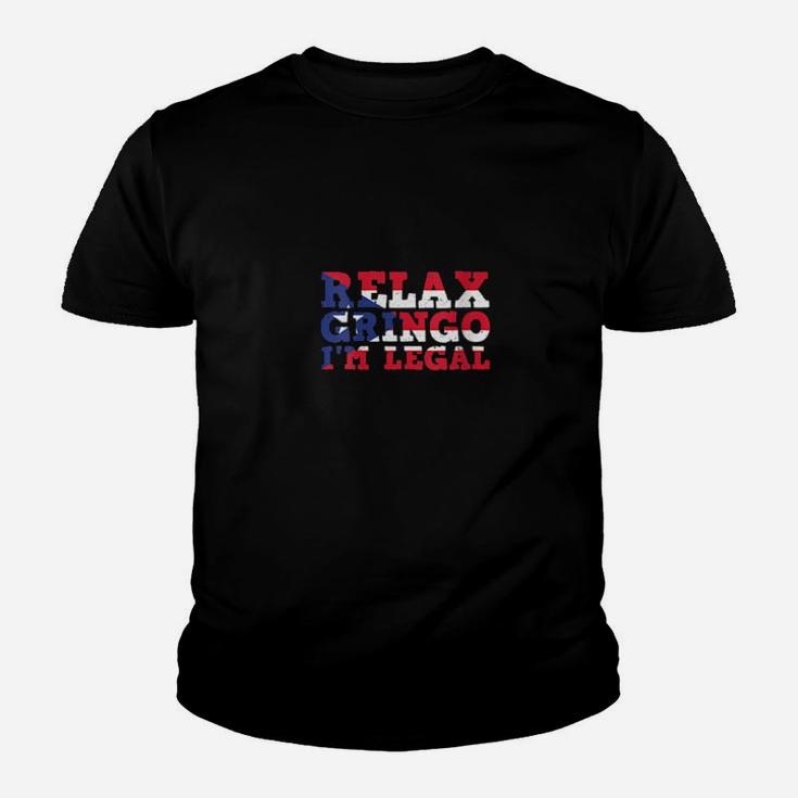 Relax Gringo I'm Legal Distressed Proud Puerto Rican Youth T-shirt