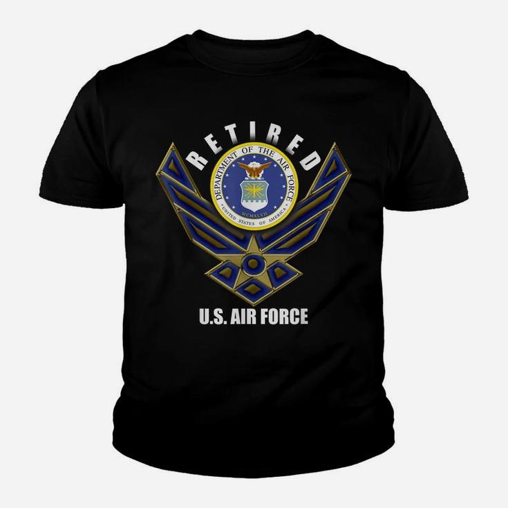 Retired Us Air Force Veteran  Retirement Gift Tee Youth T-shirt