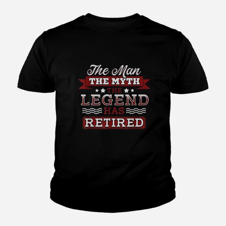 Retirement Funny The Man Myth Legend Has Retired Youth T-shirt