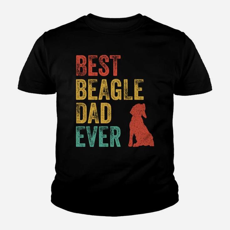 Retro Best Beagle Dad Ever Daddy Dog Lover Owner Vintage Youth T-shirt