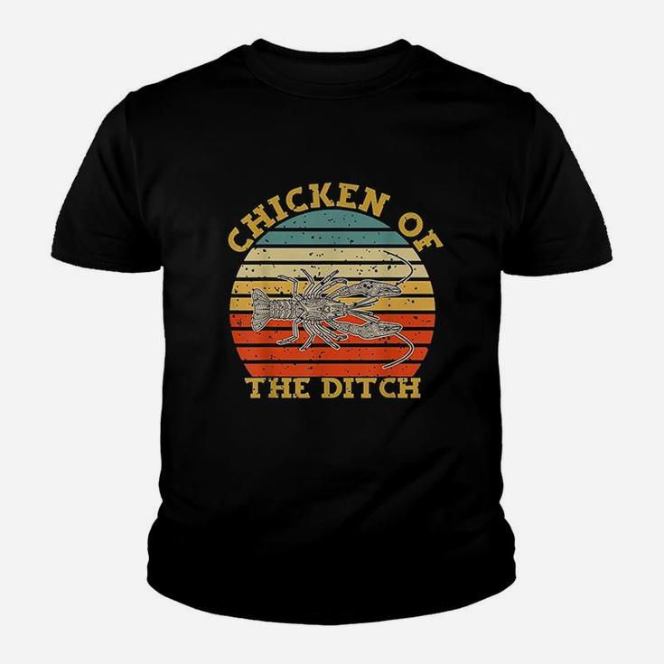 Retro Cajun Crawfish Chicken Of The Ditch Gift Youth T-shirt