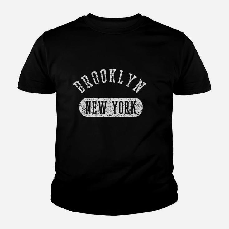 Retro Cool Brooklyn New  York Distressed College Jersey Style Youth T-shirt