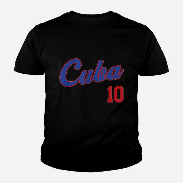 Retro Cuba Baseball 10 Youth T-shirt