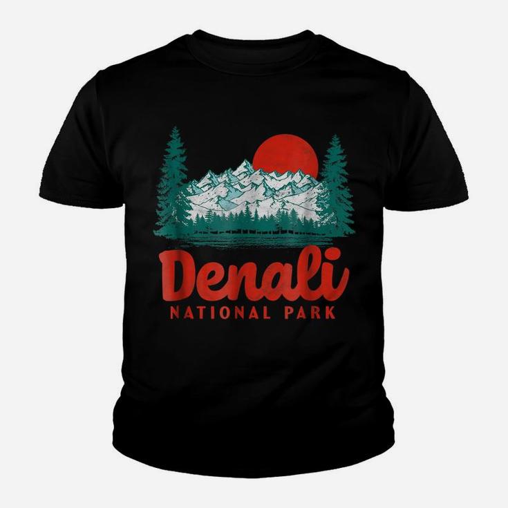 Retro Denali National Park Vintage 80S Youth T-shirt