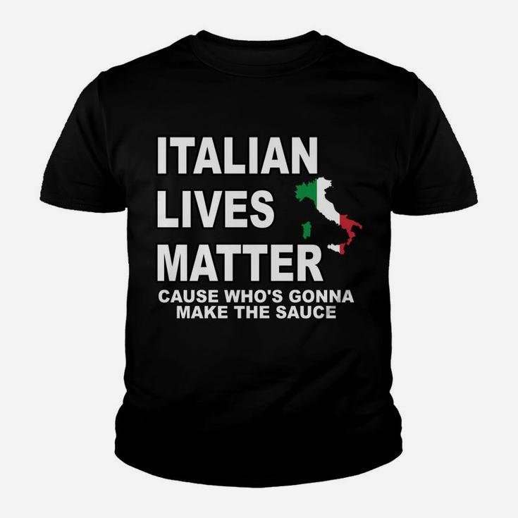 Retro Italian Lives Matter Shirt Retro Italy Flag Pride Youth T-shirt