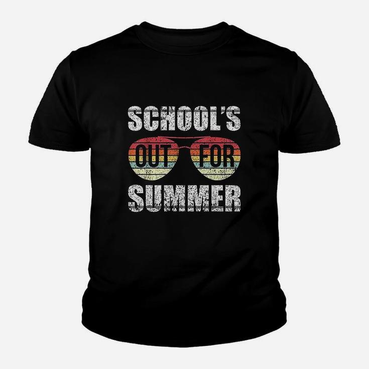 Retro Last Day Of School Schools  Out For Summer Teacher Gift Youth T-shirt