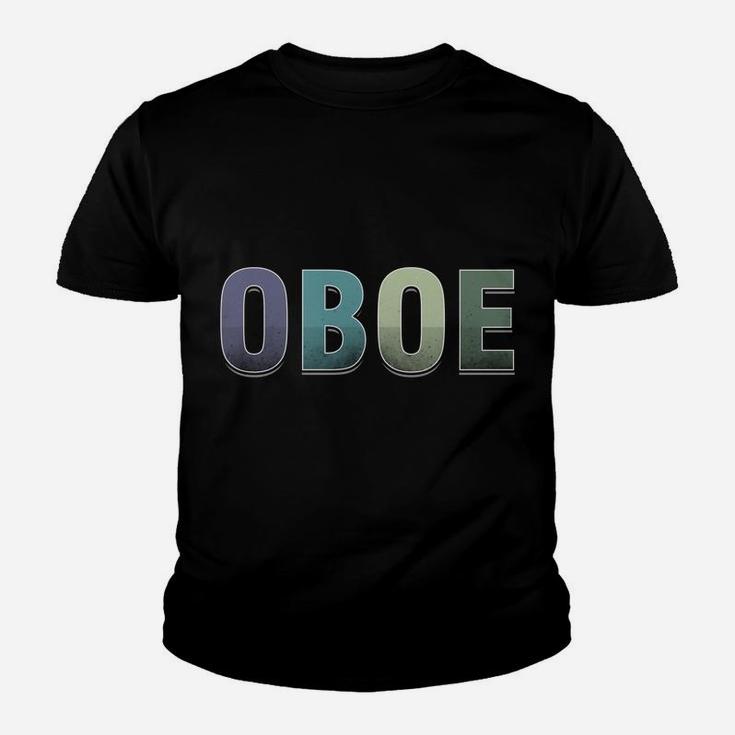 Retro Oboist Oboe Typographic Hoodie Musician Pullover Youth T-shirt