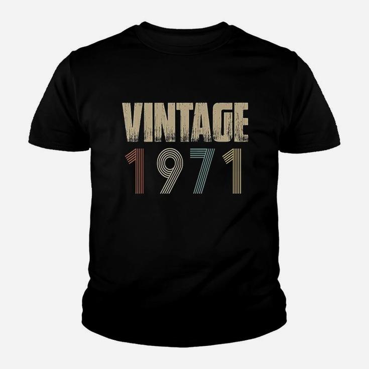 Retro Vintage 1971 Born In 1971 Birthday Celebration Idea Youth T-shirt