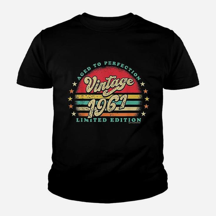 Retro Vintage 60Th Birthday 1961 Aged To Perfection Youth T-shirt