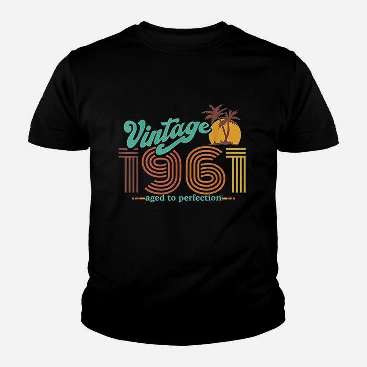 Retro Vintage 60Th Birthday Top 1961 Aged To Perfection Youth T-shirt
