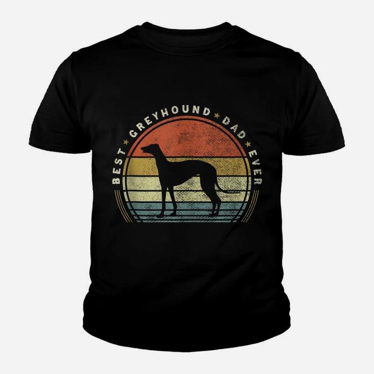 Retro Vintage Best Greyhound Dad Ever Father Day Youth T-shirt