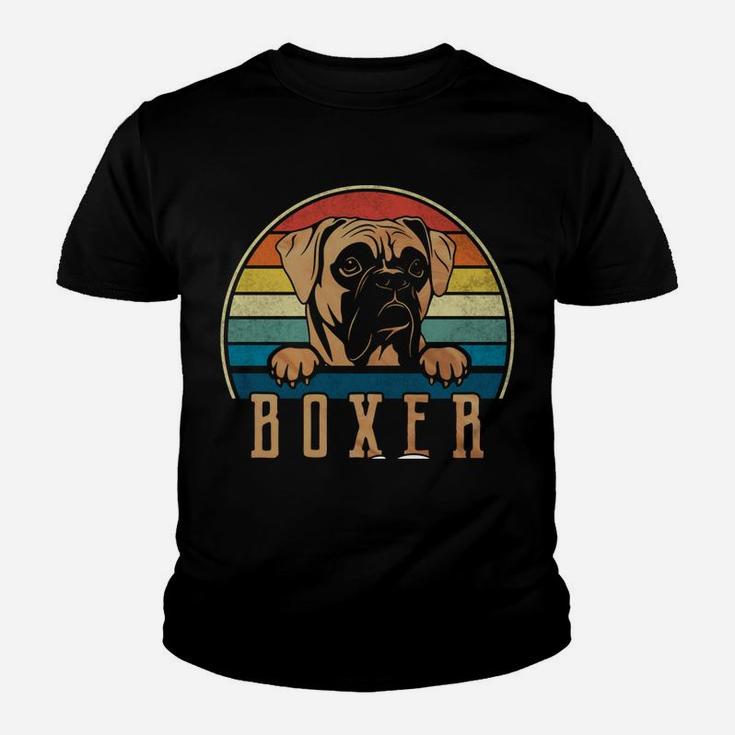Retro Vintage Boxer Dad Boxed Dog Daddy Youth T-shirt